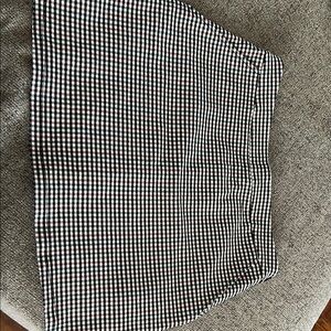 Shinestar Black and White A-Line Mini Skirt for Casual Wear